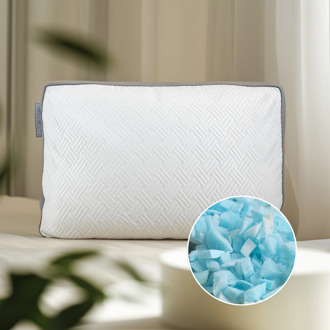 Cloud Nine Sale: -55% | 2e -50% Hoofdkussen Premium 3D Air - Memory Foam - Voor Rug- & Buik- En Zijslaper - Memory Foam - Aanpasbaar En Drukpunt Verminderend - Dekbed-Discounter.nl