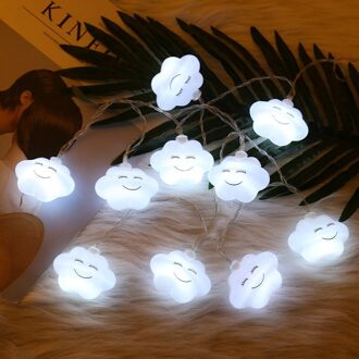 Cloud String Lights Led Light Fairy Lamp Voor Kinderen Slaapkamer Xmas Guirlande Ballen Wedding Party Decoratie Nachtlampje Lampara wit 1