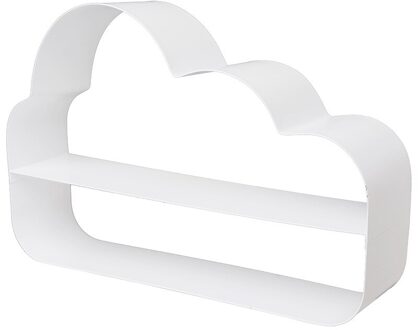 Cloud Vorm Bloempot Houder Muur Hanger Plank Innovatieve Iron Metalen Muur Opbergrek Thuis Slaapkamer Muur Decoratie JJJSN11561 wit