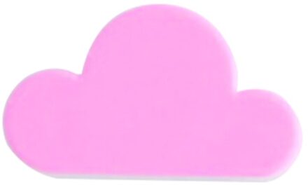 Cloud Vorm Magneten Muur Sleutelhouder Toetsen Stevig Roze/Geel NO1