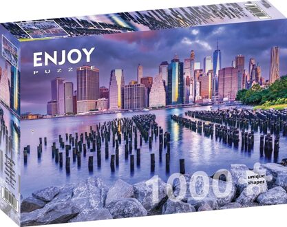 Cloudy Sky Over Manhattan - New York Puzzel (1000 stukjes)