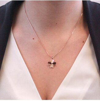 Clover Petal Hangers - Oostenrijks kristal - maat Wit en roségoud