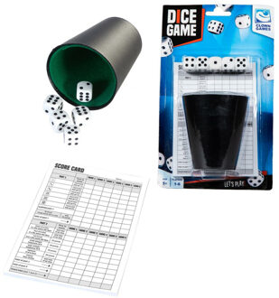 Clown dobbelset en scoreblok Multikleur