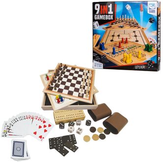 Clown Games 9-In-1 Game Wood