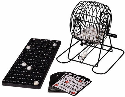 Clown Games Bingo spel - zwart/wit - nummers 1-75 - molen/bingokaarten Multi