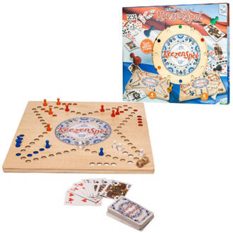 Clown Games Keezenspel Deluxe - Bordspel - Dubbelzijdig - Hout