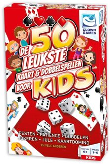 Clown Games Kids 50 Card And Dice Games