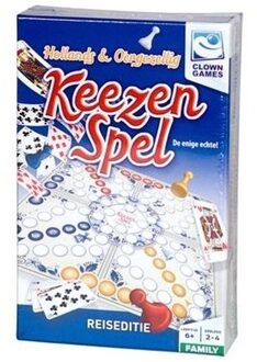 Clown Keezenspel reiseditie Multikleur