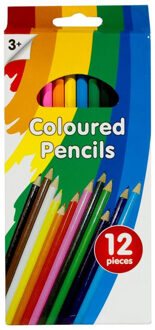 Clown Kleurpotloden - 12x stuks - kleuren - tekenen - potloden Multi