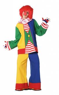 Clown kostuum dame Multikleur - Print