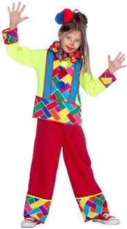 Clown Kostuum Kind Fizzle Multikleur - Print