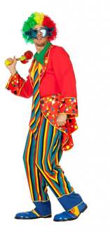 Clown kostuum man Joep Multikleur - Print