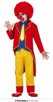 Clown Pak 4-delig Popsy Volwassenen Multikleur - Print