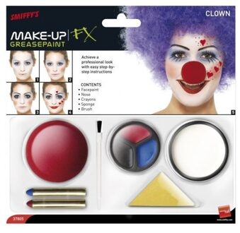 Clown schminken complete set - Schmink