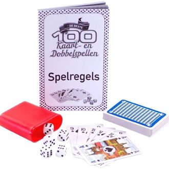 Clown Spelletjes box 100 kaart en dobbelspellen