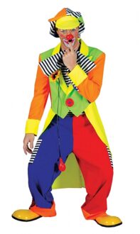 Clown verkleed outfit voor mannen Multi
