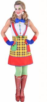 Clownsdame kostuum Coco Multikleur - Print