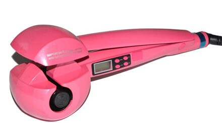 CLRLIFE Automatische Haar Krultang LCD Display Hair Care Styling Gereedschap Verwarming Hair Curl Iron Stick Keramische Magie Haar Curling Wand Roze / EU