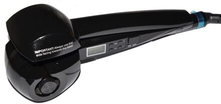 CLRLIFE Automatische Haar Krultang LCD Display Hair Care Styling Gereedschap Verwarming Hair Curl Iron Stick Keramische Magie Haar Curling Wand zwart / EU