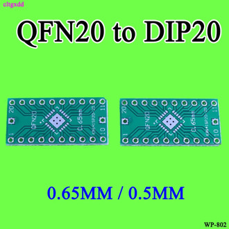 cltgxdd 10pcs/lot QFN20 to DIP20 Adapter PIN Pitch 0.5 0.65mm PCB Board Converter LFCSP20 TO DIP Converter