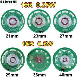 Cltgxdd 2PCS New Ultra-thin Speaker Doorbell Horn Toy-car horn 16 ohms 0.5W 0.25W 16R Speaker 21 23 27 29 36 40 mm Diameter