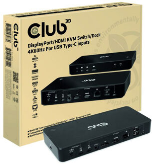Club 3D DisplayPort/HDMI Dock 4K60Hz Dockingstation