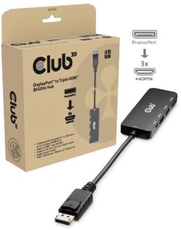 Club 3D DisplayPort naar Triple HDMI 8K60Hz Hub Hub
