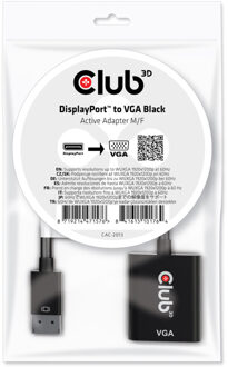 Club 3D DisplayPort /VGA-adapter - 22.86m