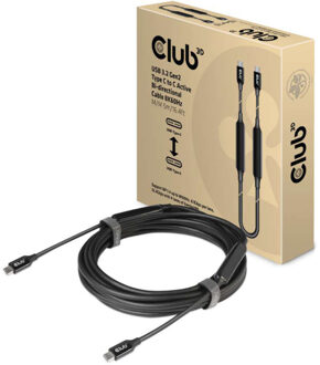 Club 3D USB 3.2 Gen 2 / DisplayPort 1.4 USB Type-C kabel - 5m - Zwart