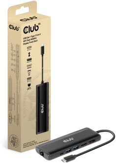 Club 3D USB Gen 1 Type-C 8-in-1 MST Dual 4K60Hz Display Tr Multikleur