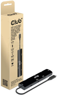 Club 3D USB4 Gen3x2 Type-C, 6-in-1 hub USB-hub