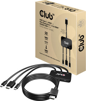Club 3D Video-interface-omzetter Mini DisplayPort/HDMI/USB - 2.355m