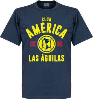 Club America Established T-Shirt - Blauw - XXL