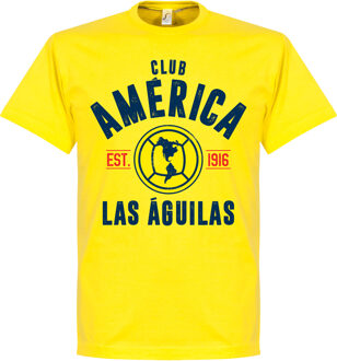 Club America Established T-Shirt - Geel - XXL