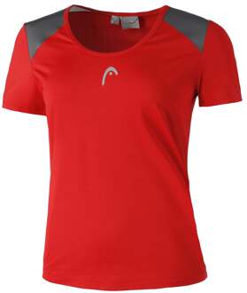 Club T-shirt Dames rood - S