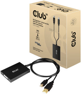 club3D Mini DisplayPort to Dual Link DVI, HDCP OFF version for Apple Cinema Displays Active Adapter (CAC-1130-A)