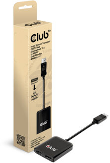 club3D Multi Stream Transport (MST) Hub DisplayPort 1.4 to HDMI Dual Monitor 4K60Hz M/F (CSV-7200H)