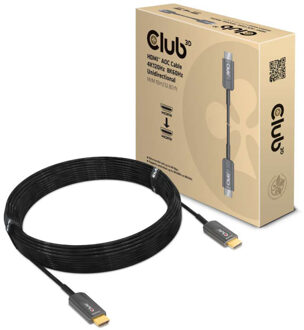 club3D Ultra High Speed ââHDMI 2.1â¢ gecertificeerde AOC-kabel 4K120Hz/8K60Hz Unidirectioneel M/M 10 meter (CAC-1376)