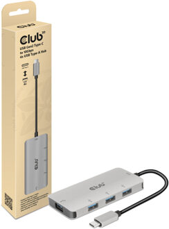 club3D USB Gen2 Type-C to 10Gbps 4x USB Type-A Hub (CSV-1547)