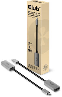 club3D USB Type C to DisplayPort 1.4 8K60Hz HBR3 Actieve Adapter (thunderbolt 3 compatible) (CAC-1567)