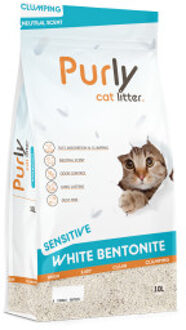 Clumping White bentoniet kattenbakvulling - Sensitive 2 x 10 liter