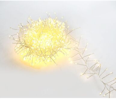 Cluster Wire Lights Lichtsnoer - 360 Led's - Warm Wit - 1,9m - Buiten