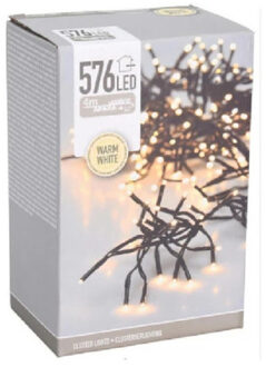 Clusterverlichting - warm wit buiten - 576 lampjes - 400 cm - Kerstverlichting kerstboom