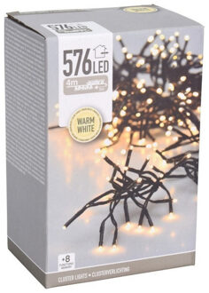 Clusterverlichting warm - wit buiten - 576 lampjes - 400 cm - Kerstverlichting kerstboom