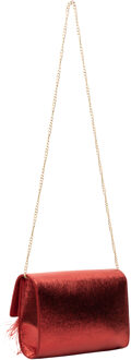 Clutch/avondtasje Dames rood - One Size