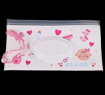 Clutch En Schoon Doekjes Draagtas Milieuvriendelijke Natte Doekjes Tas Clamshell Cosmetische Pouch Carry Snap-Strap Doekjes container Rood