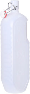 CM beugelfles/weckfles/waterfles container - wit - kunststof - 2 liter
