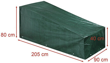 CM Buitenbank/tuinmeubel?beschermhoes - groen - polyester - waterafstotend - 210 x 91 x 80 cm