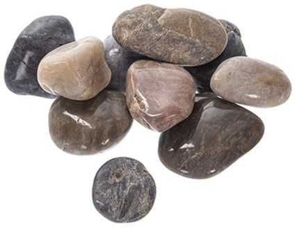 CM Decoratie/hobby stenen/kiezelstenen - mix kleuren - 2000 gram - 3-5 cm steentjes - vulmateriaal Multi