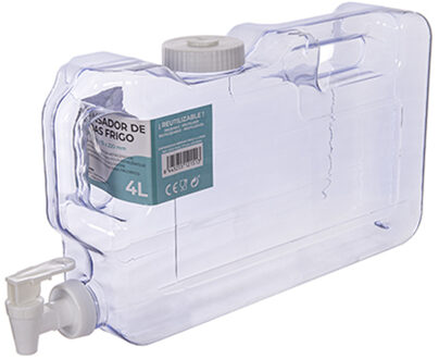 CM Drank/Water/Limonade dispenser tap - 4 Liter - kunststof - 40 x 20 x 8 cm